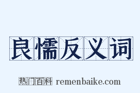 良懦反义词是什么意思的图片